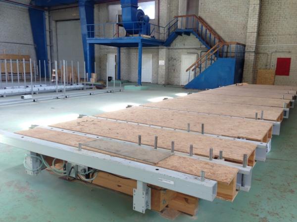 Assembly table f. timber frame construction